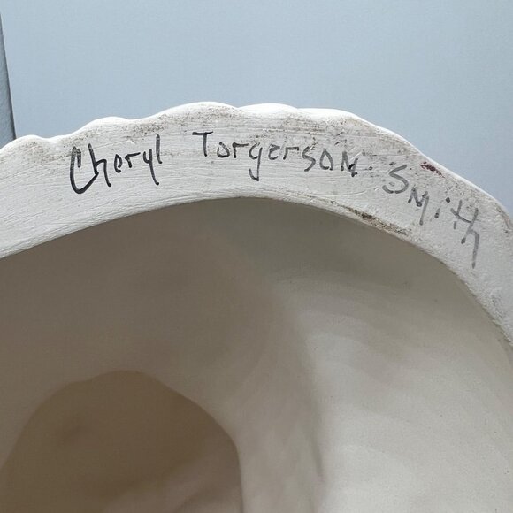 Vintage 1960's style Hand Painted Handcrafted Ceramic White Persian Cat Figurine - Picture 8 of 10